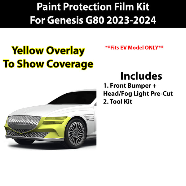 Precut Premium Paint Protection Film Clear Bra PPF Decal Film Kit Cover Fits Genesis Electrified G80 2023-2024