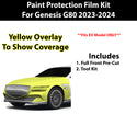 Precut Premium Paint Protection Film Clear Bra PPF Decal Film Kit Cover Fits Genesis Electrified G80 2023-2024