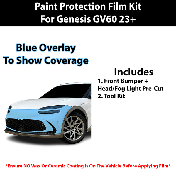 Fits Genesis GV60 2023+ Precut Premium Paint Protection Film Clear Bra PPF Decal Film Kit