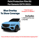 Fits Genesis GV70 2022+ Sport Prestige Precut Premium Paint Protection Film Clear Bra PPF Decal Film Kit Cover