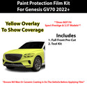 Fits Genesis GV70 2022+ Standard/Select/Advance Precut Premium Paint Protection Film Clear Bra PPF Decal Film Kit Cover