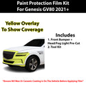 Fits Genesis GV80 2021+ Precut Premium Paint Protection Film Clear Bra PPF Decal Film Kit Cover