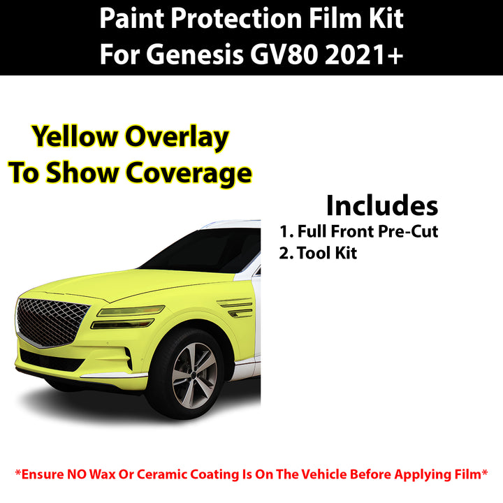 Fits Genesis GV80 2021+ Precut Premium Paint Protection Film Clear Bra PPF Decal Film Kit Cover - Bogar Tech Designs