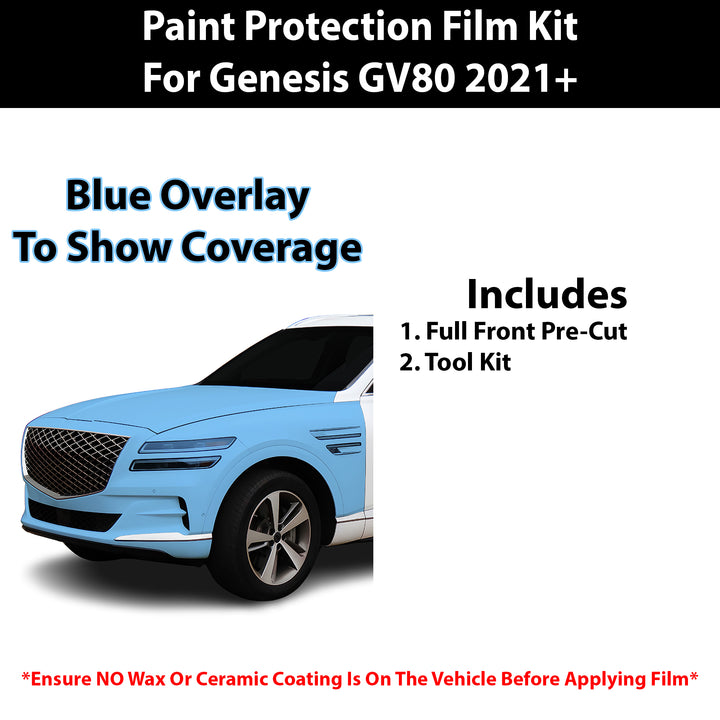 Fits Genesis GV80 2021+ Precut Premium Paint Protection Film Clear Bra PPF Decal Film Kit Cover - Bogar Tech Designs