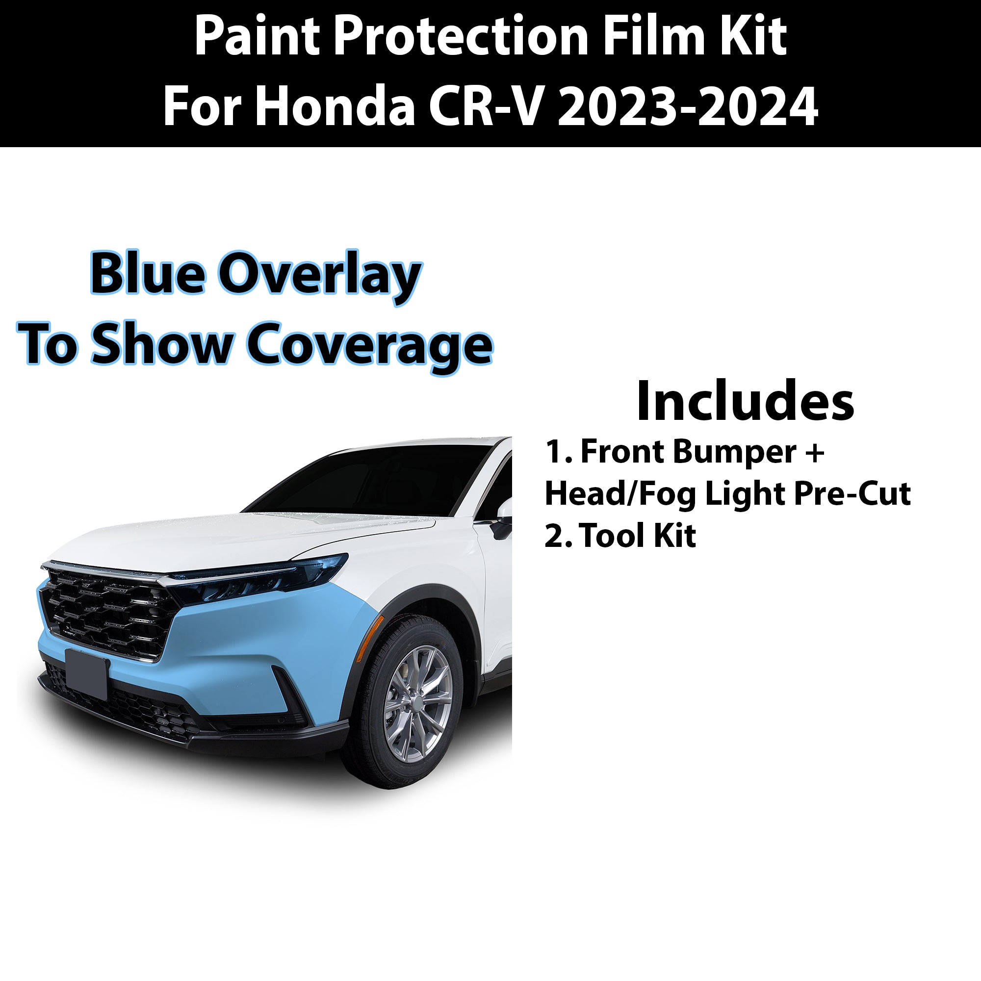 Fits Honda CR - V 2023+ Precut Premium Paint Protection Film Clear Bra PPF Decal Film Kit Cover - Bogar Tech Designs