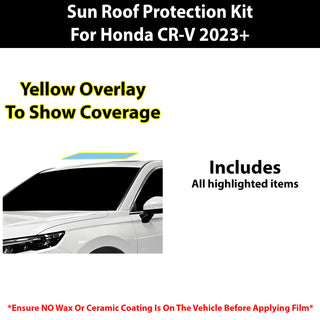 Fits Honda CR-V 2023+ Precut Premium Sunroof Panoramic Roof Protection Film Clear Bra Decal Film Kit