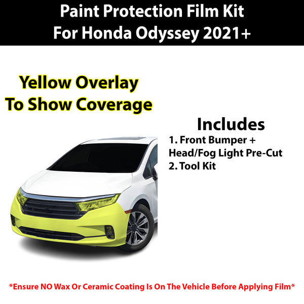 Fits Honda Odyssey 2021+ Precut Premium Paint Protection Film Clear Bra PPF Decal Film Kit Cover