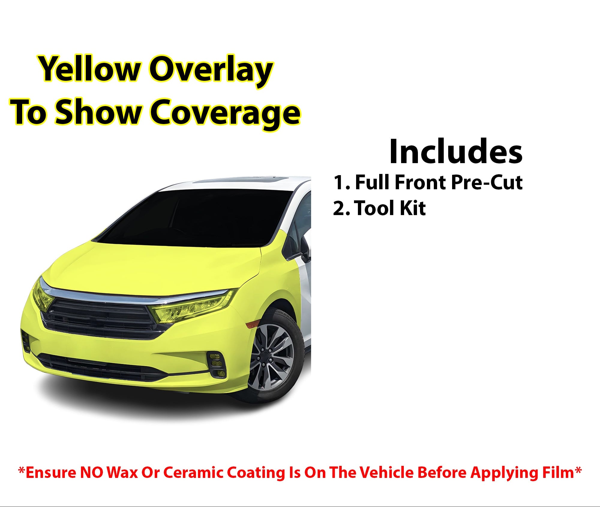 Fits Honda Odyssey 2021 - 2024 Precut Premium Paint Protection Film Clear Bra PPF Decal Film Kit Cover - Bogar Tech Designs