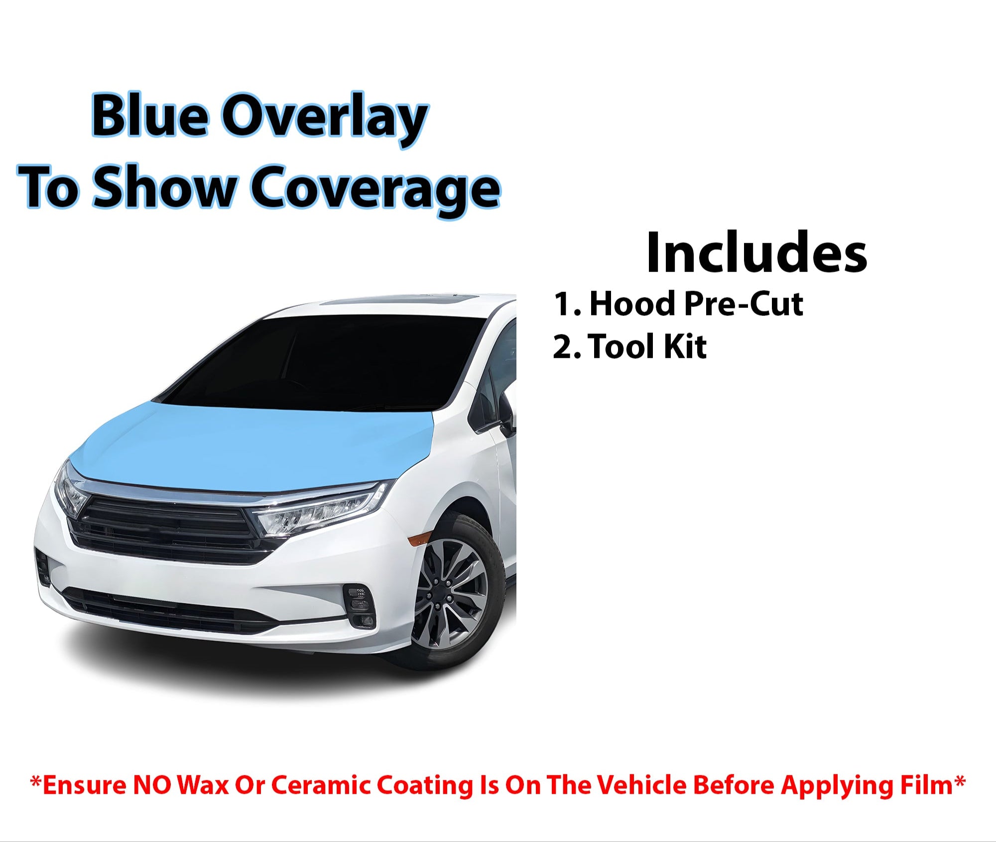 Fits Honda Odyssey 2021 - 2024 Precut Premium Paint Protection Film Clear Bra PPF Decal Film Kit Cover - Bogar Tech Designs