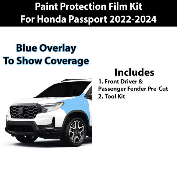 Fits Honda Passport 2022+ Precut Premium Paint Protection Film Clear Bra PPF Decal Film Kit Coverage