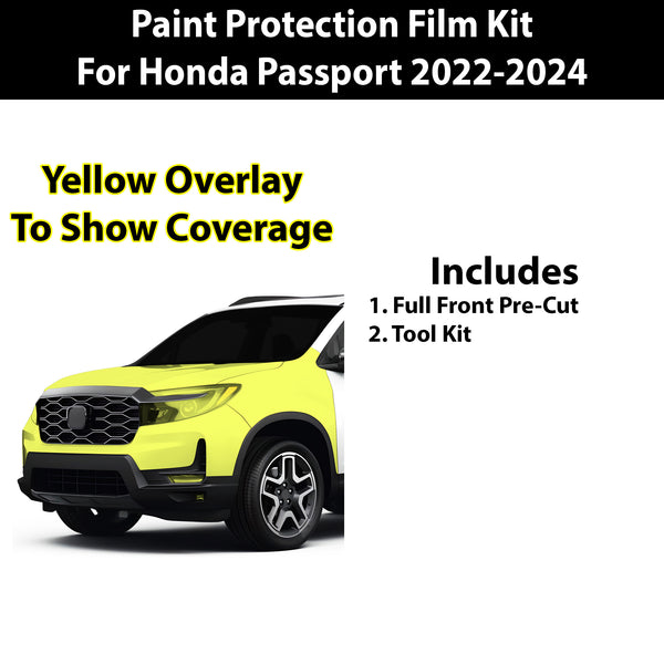 Fits Honda Passport 2022+ Precut Premium Paint Protection Film Clear Bra PPF Decal Film Kit Coverage