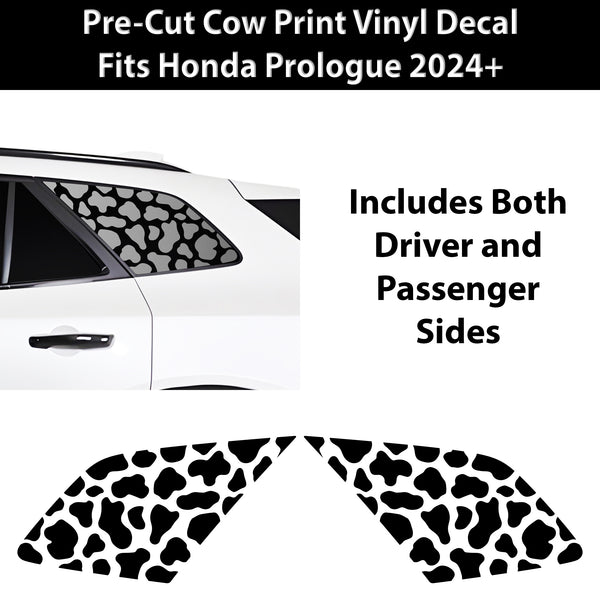 Fits Honda Prologue 2024+ Animal Leopard Cheetah Cow Window Vinyl Decal Stickers