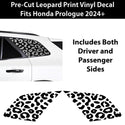 Fits Honda Prologue 2024+ Animal Leopard Cheetah Cow Window Vinyl Decal Stickers