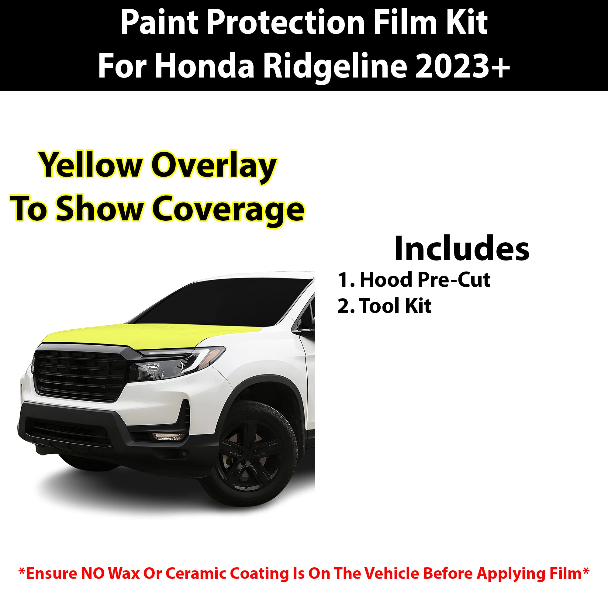 Fits Honda Ridgeline 2023+ Precut Premium Paint Protection Film Clear Bra PPF Decal Film Kit Cover - Bogar Tech Designs