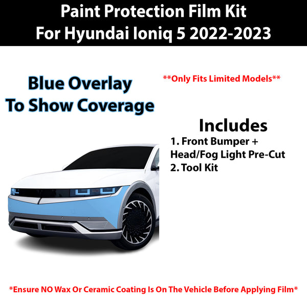 Fits Hyundai Ioniq 5 2022-2023 Precut Premium Paint Protection Film Clear Bra PPF Decal Film Kit Cover