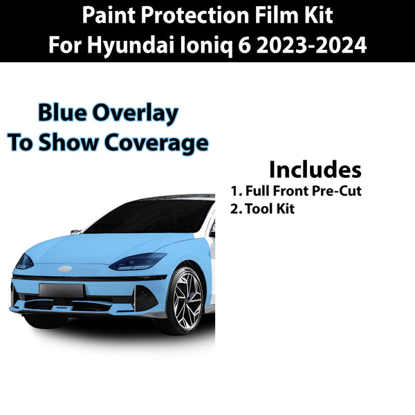 Fits Hyundai Ioniq 6 2023+ Precut Premium Paint Protection Film Clear Bra PPF Decal Film Kit Coverage