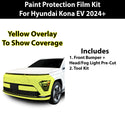 Fits Hyundai Kona EV 2024+ Precut Premium Paint Protection Film Clear Bra PPF Decal Film Kit Coverage