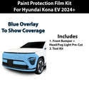 Fits Hyundai Kona EV 2024+ Precut Premium Paint Protection Film Clear Bra PPF Decal Film Kit Coverage