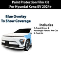 Fits Hyundai Kona EV 2024+ Precut Premium Paint Protection Film Clear Bra PPF Decal Film Kit Coverage