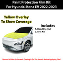 Fits Hyundai Kona Electric 2022-2023 Precut Premium Paint Protection Film Clear Bra PPF Decal Film Kit Cover