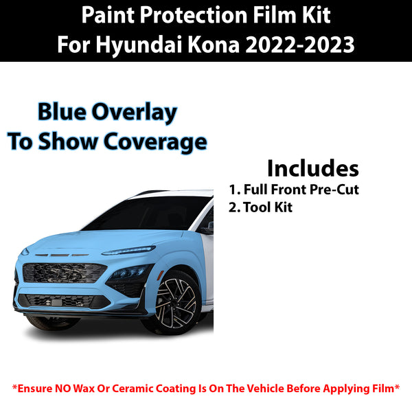 Fits Hyundai Kona 2022-2023 Precut Premium Paint Protection Film Clear Bra PPF Decal Film Kit Cover