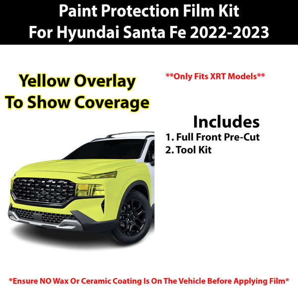 Fits Hyundai Santa Fe XRT 2022-2023 Precut Premium Paint Protection Film Clear Bra PPF Decal Film Kit Cover