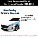 Fits Hyundai Sonata 2020-2023 Precut Premium Paint Protection Film Clear Bra PPF Decal Film Kit Cover