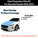 Fits Hyundai Sonata 2020-2023 Precut Premium Paint Protection Film Clear Bra PPF Decal Film Kit Cover