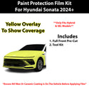 Fits Hyundai Sonata (SEL) 2024+ Precut Premium Paint Protection Film Clear Bra PPF Decal Film Kit Cover