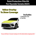 Fits Hyundai Sonata (SEL) 2024+ Precut Premium Paint Protection Film Clear Bra PPF Decal Film Kit Cover