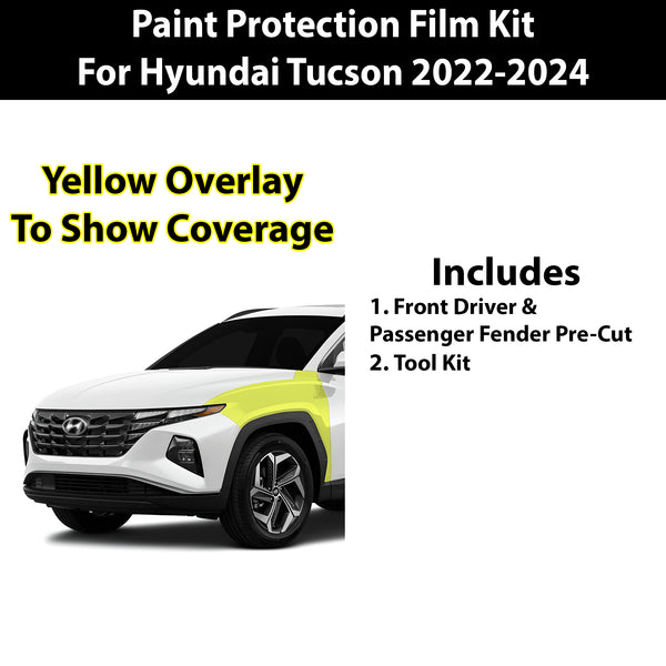 Fits Hyundai Tucson 2022+ Precut Premium Paint Protection Film Clear Bra PPF Decal Film Kit Cover