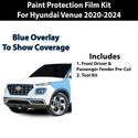 Fits Hyundai Venue 2020+ Precut Premium Paint Protection Film Clear Bra PPF Decal Film Kit