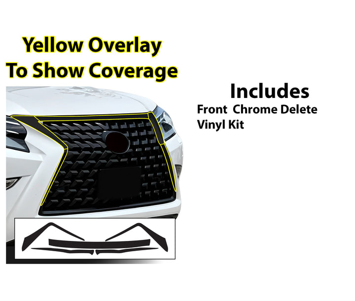 Vinyl Chrome Delete Blackout Decal Stickers Overlay Film Fits Lexus GX 2010 - 2023 - Bogar Tech Designs