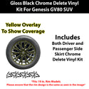 Genesis GV80 SUV Blackout Chrome Delete Kit – Precut Gloss Black Vinyl Overlays Film
