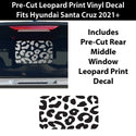 Animal Leopard Cheetah Cow Window Vinyl Decal Stickers Fits Hyundai Santa Cruz 2022+