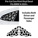 Fits BMW i4 2022+ Animal Leopard Cheetah Cow Window Vinyl Decal Stickers