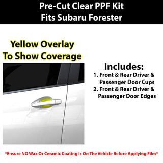 Fits Subaru Forester 2024-2027 Precut | Door Cups & Edges | Fuel Door | Premium Paint Protection Film PPF Decal Film Kit Gas Cap Cover
