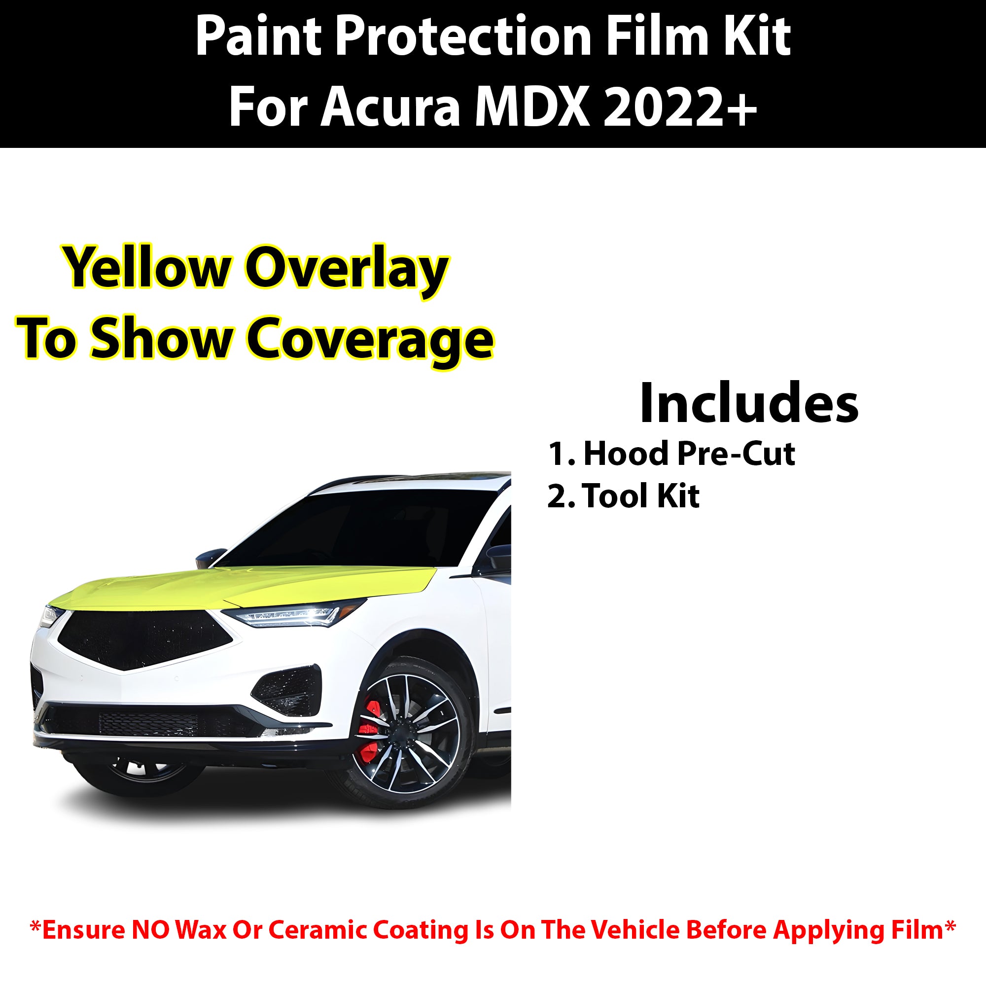 Fits Acura MDX 2022+ Precut Premium Paint Protection Film Clear Bra PPF Decal Film Kit - Bogar Tech Designs