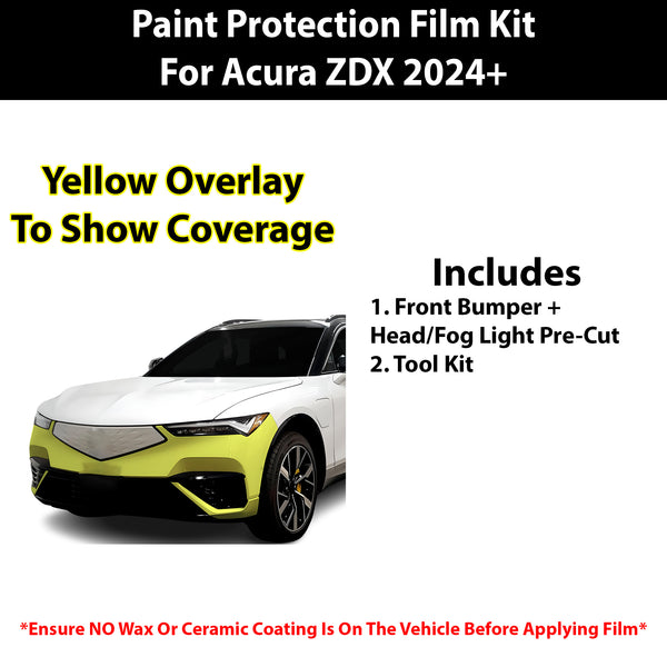 Fits Acura ZDX 2024+ Precut Premium Paint Protection Film Clear Bra PPF Decal Film Kit