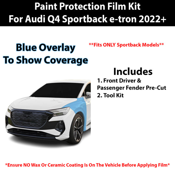 Fits Audi Q4 Sportback 2022+ Precut Premium Paint Protection Film Clear Bra PPF Decal Film Kit Cover