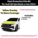 Fits Audi Q4 Sportback 2022+ Precut Premium Paint Protection Film Clear Bra PPF Decal Film Kit Cover