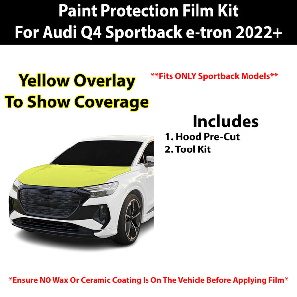 Fits Audi Q4 Sportback 2022+ Precut Premium Paint Protection Film Clear Bra PPF Decal Film Kit Cover