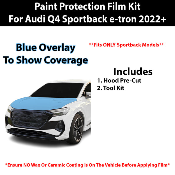 Fits Audi Q4 Sportback 2022+ Precut Premium Paint Protection Film Clear Bra PPF Decal Film Kit Cover