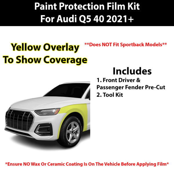 Fits Audi Q5 2021+ Precut Premium Paint Protection Film Clear Bra PPF Decal Film Kit Cover