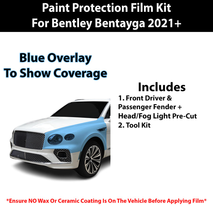 Fits Bentley Bentayga 2021+ Precut Premium Paint Protection Film Clear Bra PPF Decal Film Kit Cover - Bogar Tech Designs
