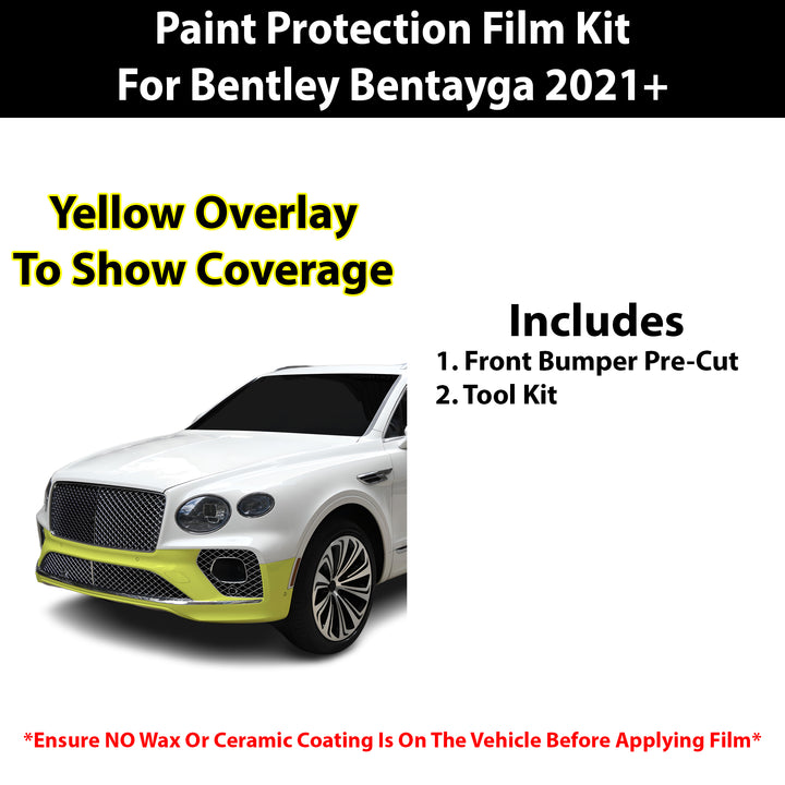 Fits Bentley Bentayga 2021+ Precut Premium Paint Protection Film Clear Bra PPF Decal Film Kit Cover - Bogar Tech Designs