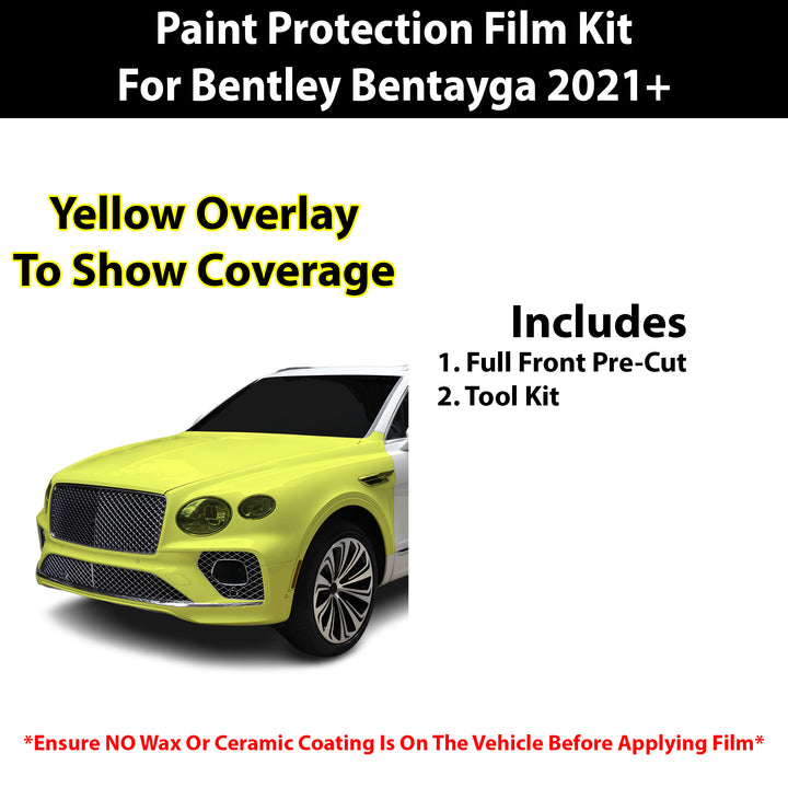 Fits Bentley Bentayga 2021+ Precut Premium Paint Protection Film Clear Bra PPF Decal Film Kit Cover - Bogar Tech Designs