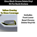 Fits Buick Enclave 2018-2021 Vinyl Chrome Delete Grille Blackout Decal Stickers Overlay Film