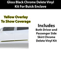 Fits Buick Enclave 2018-2021 Vinyl Chrome Delete Grille Blackout Decal Stickers Overlay Film