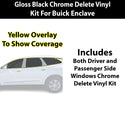 Fits Buick Enclave 2018-2021 Vinyl Chrome Delete Grille Blackout Decal Stickers Overlay Film